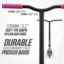 Koloběžka BERG Proxus X1 Šedá/Růžová
