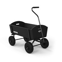 Dřevěný vozík BERG Beach Wagon L Černý