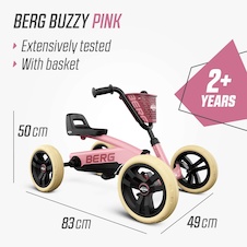 Šlapací kára BERG Buzzy Růžová
