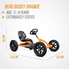 Šlapací kára BERG Buddy B-Orange