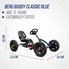 Šlapací kára BERG Buddy Klasik Modrá