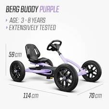 Šlapací kára BERG Buddy Fialová