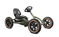 Šlapací kára BERG Buddy Trail zelená s ruční brzdou
