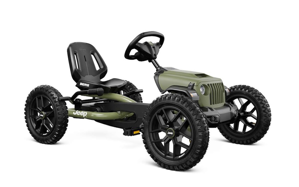 Šlapací kára JEEP®  Buddy Wrangler s ruční brzdou