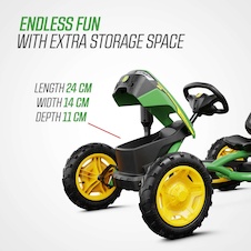 Šlapací kára BERG Buddy John Deere s ruční brzdou
