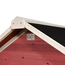 Zahradní cedrový domeček Exit Loft 300 červený