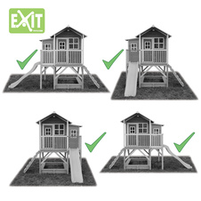 Zahradní cedrový domeček Exit Loft 550 zelený