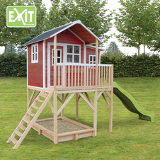 Zahradní cedrový domeček Exit Loft 750 červený